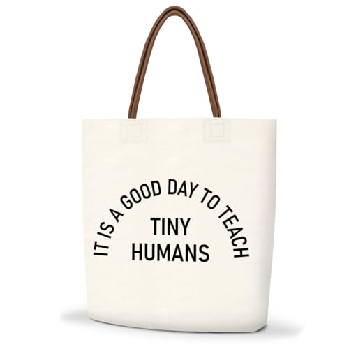 Canvas Tote Bag For Women - color: It's a Good Day to Teach Tiny Humans