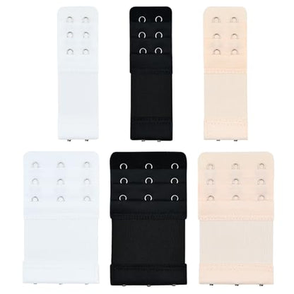 6 Pcs Women's Soft Comfortable Elastic Bra Extenders