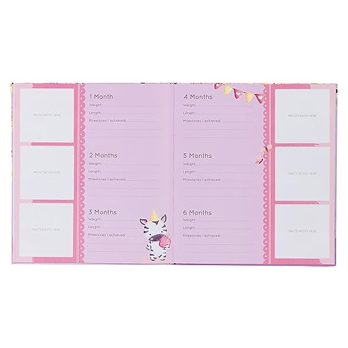 With Love My First Year A Memory Book for Baby Girls Purple Keepsake Photo Book