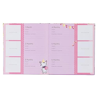With Love My First Year A Memory Book for Baby Girls Purple Keepsake Photo Book