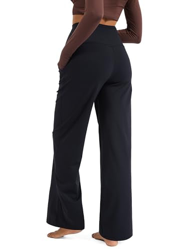 MathCat Maternity Pants Pregnancy Work Trousers Over the Belly - color: Black, size: Medium