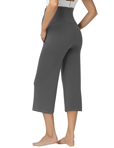 Womens Maternity Pajamas 2 Piece Set Short Sleeve - color: Dark Grey, size: X-Large