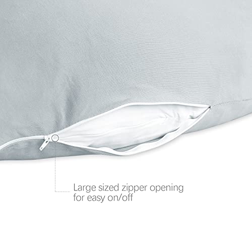 Pregnancy Pillow Cover U-Shaped 100% Cotton (ONLY Pillowcase), Grey - color: Grey, size: U-Shape