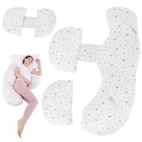 Pregnancy Pillows for Sleeping - Full Body Pillow for Pregnant Women Sleeping, Support for Back, Belly, Legs, Hips White - color: White