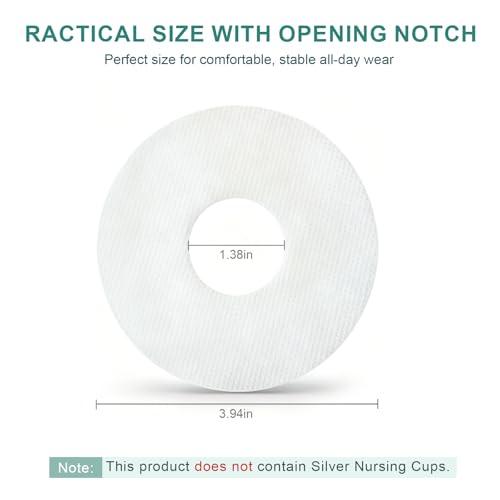 Nipple Shield Secure Stickers 30PCS,Sticky Nipple Shield for Breastfeeding,Braless Silver Nursing Cups Tape Individually Wrapped