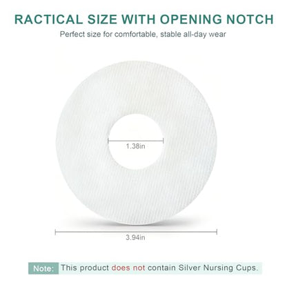 Nipple Shield Secure Stickers 30PCS,Sticky Nipple Shield for Breastfeeding,Braless Silver Nursing Cups Tape Individually Wrapped