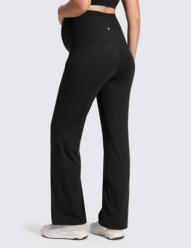 CRZ YOGA Maternity Wide Leg Pants 31.5" - color: Black, size: Medium