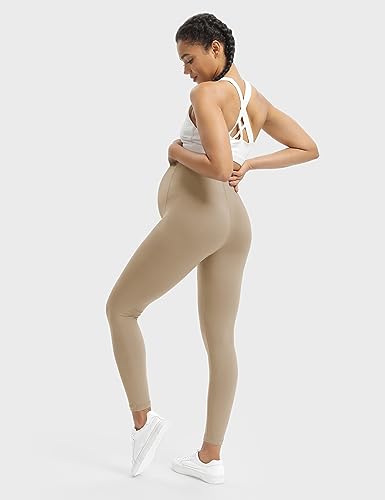 Buttergene 1 Pack Buttery-Soft Maternity Leggings - color: Khaki, size: Medium