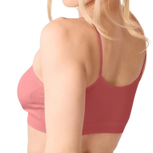 Coobie Seamless Scoopneck Bra - color: Dusty Pink, size: One Size