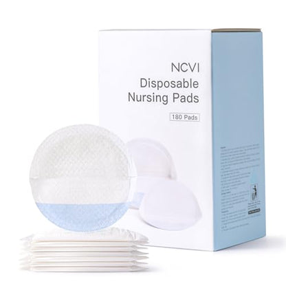 NCVI Super Absorbent Nursing Pads, 180 Count, Stay Dry & Leakproof for Moms - size: 180 Count