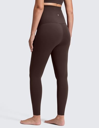 CRZ YOGA Maternity Leggings 28 - color: Hot Fudge Brown, size: Small