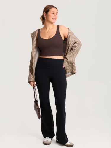 MOMANDA Longline Sports Nursing Bras - color: Hot Fudge Brown, size: Medium