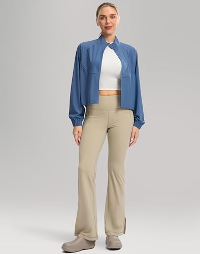 Soothfeel Women's Athletic Lightweight Jacket UPF 50+ Sun Protection Shirts - color: Blue, size: Small