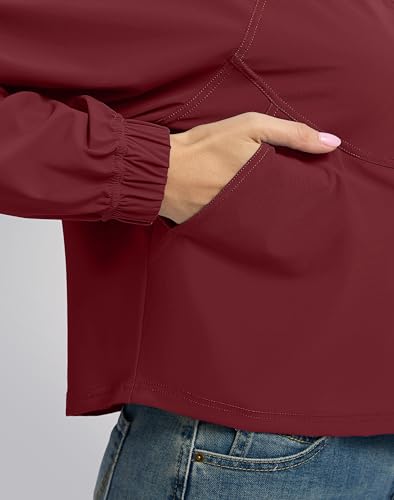 Soothfeel Women's Athletic Lightweight Jacket UPF 50+ Sun Protection Shirts - color: Savannah, size: Medium