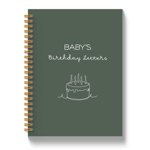 Baby Birthday Gifts Spiral Notebook 5.5x8.3in - color: Birthday Letters