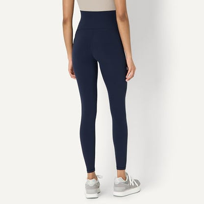 Amazon Essentials Women's Maternity High-Rise Over the Belly Formflex Full Length Legging, Soft, Moisture Wicking - color: Navy, size: Medium