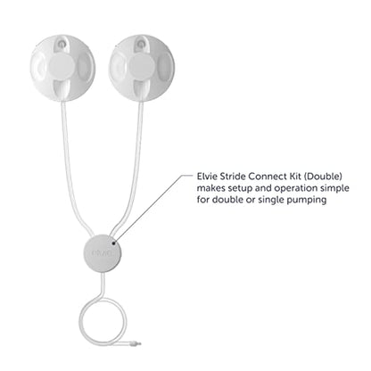 Elvie Stride Connect Kit - Double - Breast Pump & Breastfeeding Essentials - Accessories for Breastmilk Storage & Pumps - style: Connect Kit