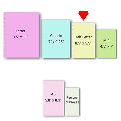 Bill Pay Checklist for Half Letter Size Discbound Planners, Fits with Circa Junior, Arc by Staples, TUL Junior, HALF Letter Size (5.5'' x 8.5’'), (Planner sold separately), Budget Planner