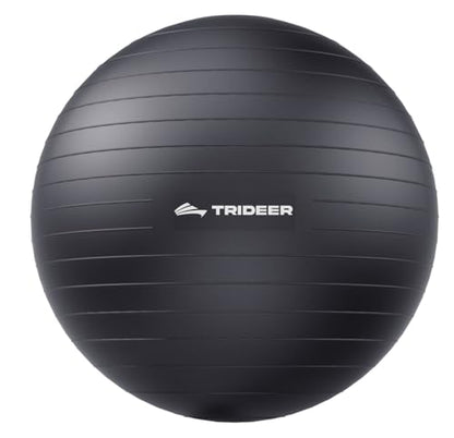 Trideer Yoga Ball for Exercise, Pregnancy, Physical Therapy, Pump Included - color: Black, size: S(15-18ines/38-45cm)