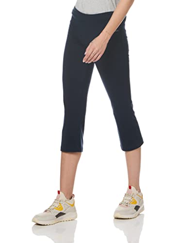 Jockey Womens Cotton Stretch Slim Flare Capri - color: Dark Navy, size: Large