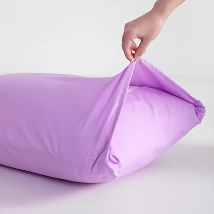 NTBAY Microfiber King Pillowcases, 2 Pack, 20 x 36, Light Purple - color: Light Purple, size: Standard King (20" x 36")