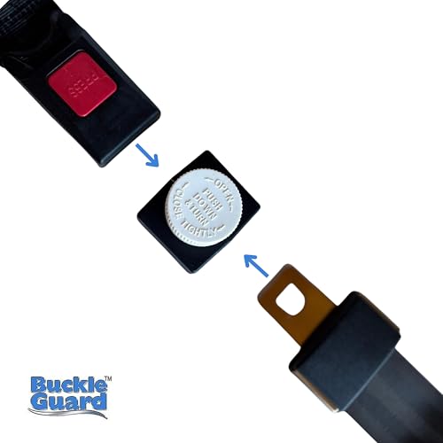 Seat Belt Lock Cover, 2 Pk for Buses & Commercial Use - color: Black 2 Pk