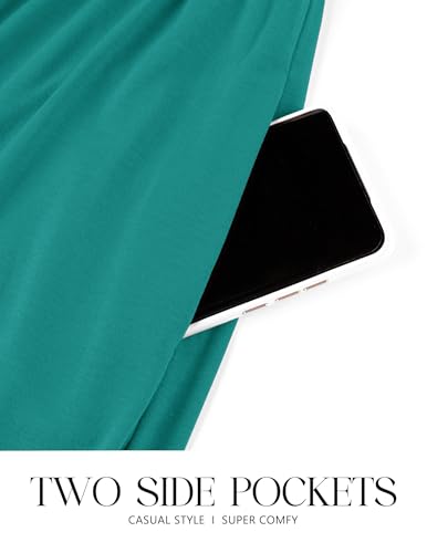CzzzyL Women Nursing Dress Maternity Maxi Tiered Cocktail with Pockets - color: Turquoise-t, size: Medium