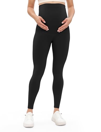 Buttergene 1 Pack Buttery-Soft Maternity Leggings - color: Ink Black, size: Small