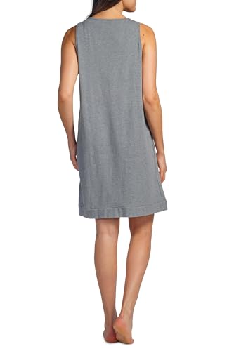 Fishers Finery Women's EcoFabric Sleeveless Nightgown; Relaxed Fit - color: Light Gray, size: X-Small