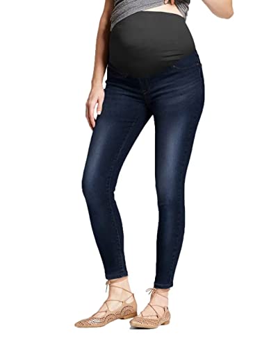 Hybrid & Company Women's Comfy Maternity Jeans - color: Pm5826a-darkwash, size: Medium
