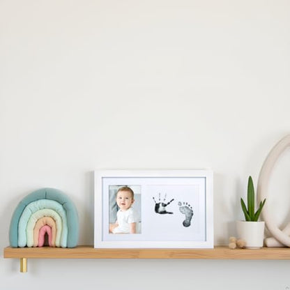 Little Pear Baby Print and Photo Keepsake Frame - color: White Babyprint Frame