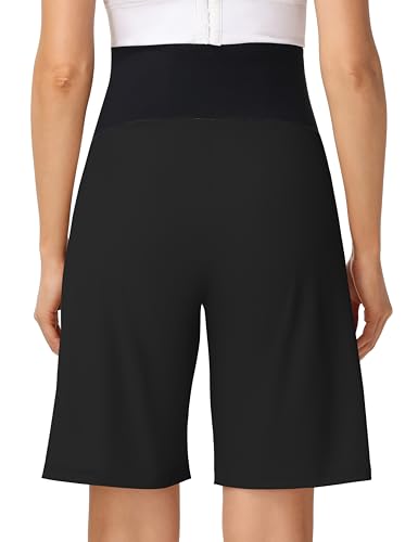 Women's Maternity Bermuda Cargo Shorts - color: Black, size: Medium