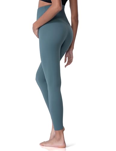 POSHDIVAH Maternity Leggings for Women Pregnancy Yoga Pants - color: Blue, size: Medium