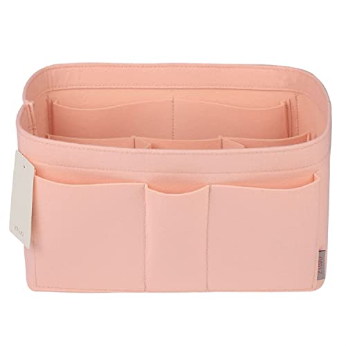 ZTUJO Purse Organizer Insert, Felt Bag Organizer For Handbag Purse Organizer,13 Colors, 6 Size (Small, Brush Pink) - color: Brush Pink, size: Small