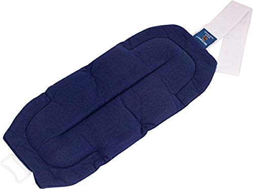Bed Buddy Back Wrap - Microwavable Heating Pad & Cold Pack for Back, Shoulder, Neck Pain Relief - Moist Heat Therapy Wrap with Adjustable Strap, Soft-Touch Fabric, Reusable & Natural Fill - style: Back wrap