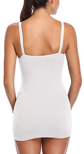 Womens Nursing Tank Tops Built in Bra for Breastfeeding Maternity Camisole Brasieres - color: Black Grey White, size: Medium