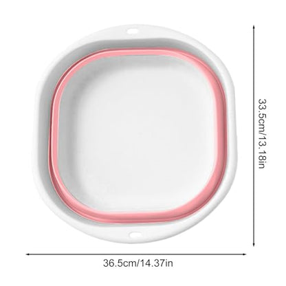 Large Size 36.5x33.5x25cm Foldable Collapsible Face Basin – Portable Sink for Dorm, Travel, Camping