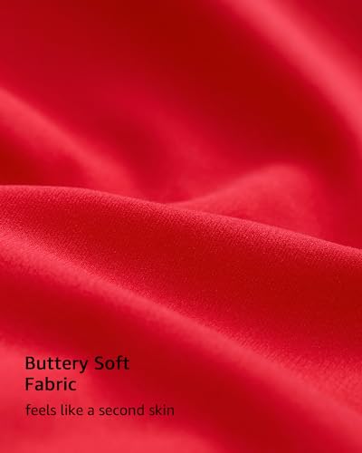INLYRIC Women's Unlined Wireless Sports Bralette - color: Bright Red, size: X-Small