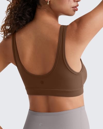 G4Free BareFeel Maternity Bra Wireless Nursing for Breastfeeding V Neck - color: Dark Coffee, size: Medium