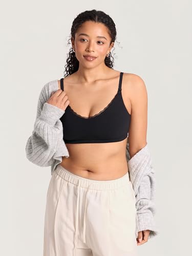 MOMANDA Lace Cotton Nursing Bras