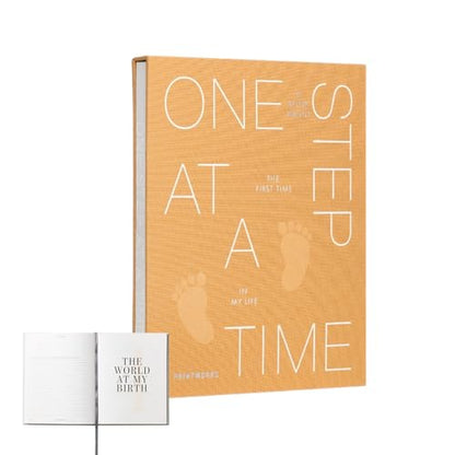 Printworks One Step at a Time Baby Journal - 64-Page Album with Slipcase - style: Baby Journal