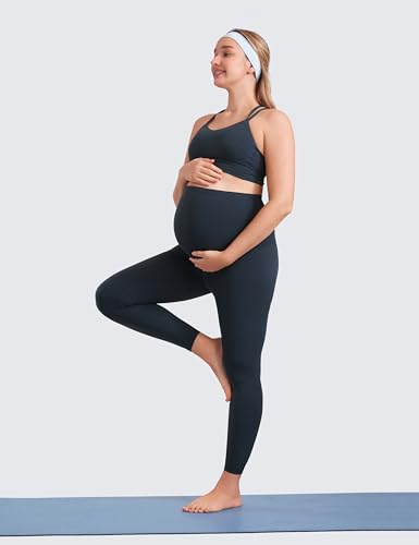 CRZ YOGA Maternity Leggings 25" - color: True Navy, size: Large