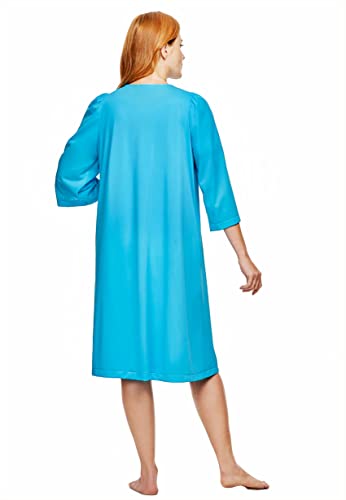 Shadowline Women's Robe & Matching Sleeveless Nightgown Set - color: Pink, size: 2X