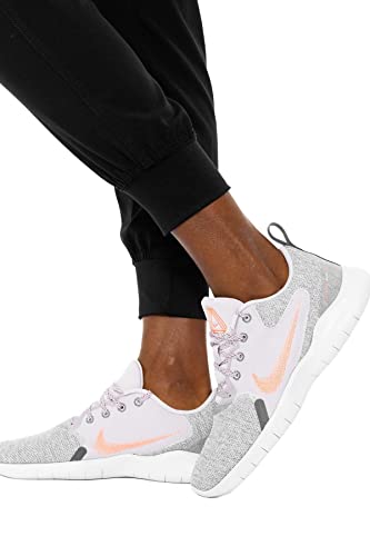 Med Couture Jogger Pants Scrub Bottoms with 4 Pockets - color: Black, size: X-Large