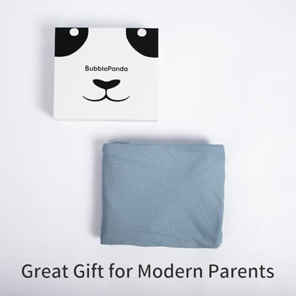 BubblePanda Rayon Made from Bamboo Nursing Cover for Baby Breastfeeding - color: Glacier