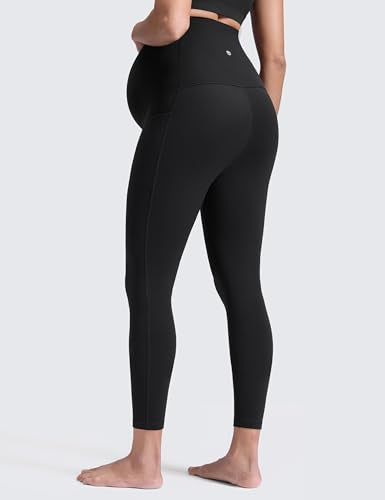 CRZ YOGA Maternity Leggings Pockets 25" - color: Black, size: Small