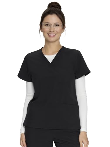 Underscrub Long Sleeve Women High Crew Neck Comfort Tee, Scrub Undershirt - color: White, size: X-Small