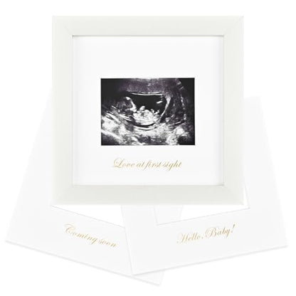 KINLINK Baby Sonogram Picture Frame, Ultrasound Picture Frame White - color: White, size: 6x6