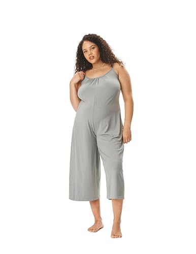 Motherhood Maternity Women's Lounge Romper - color: Heather Grey, size: Medium
