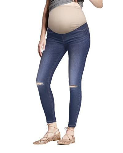 Hybrid & Company Ultimate Comfort Women's Maternity Slim Fit Stretch Jeans - color: Pm5482rsk-medium Wash, size: Medium